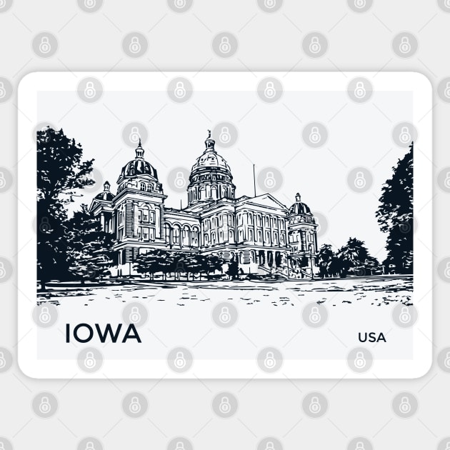 Iowa State USA Sticker by Lakeric